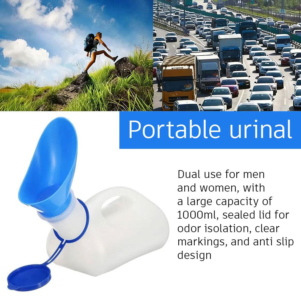 Outdoor Hunting Toilet - 1000ML 휴대용 소변기 병 남녀공용 여행