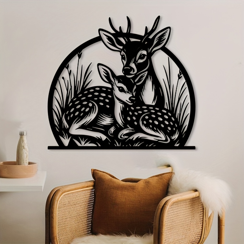 Hunting Outdoor Decor - 브랜드 러스틱 아이언 사슴 벽 장식