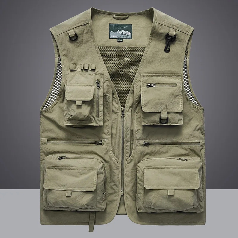 멀티 포켓 빠른 건조 메쉬 낚시 조끼 남자 야외 전술  - Outdoor Hunting Fleece 리뷰 및 가격