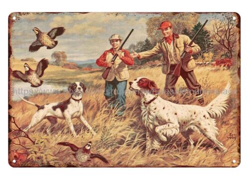 금속 레트로 소박한 표지판, 사냥 개, 사냥꾼, 리글, - Hunting Quail 리뷰 및 가격