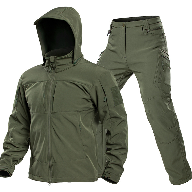 남성용 야외 전술 소프트쉘 슈트 후드 풀 지퍼 재킷 카 - Hunting & Outdoor Supplies Carterton 리뷰 및 가격