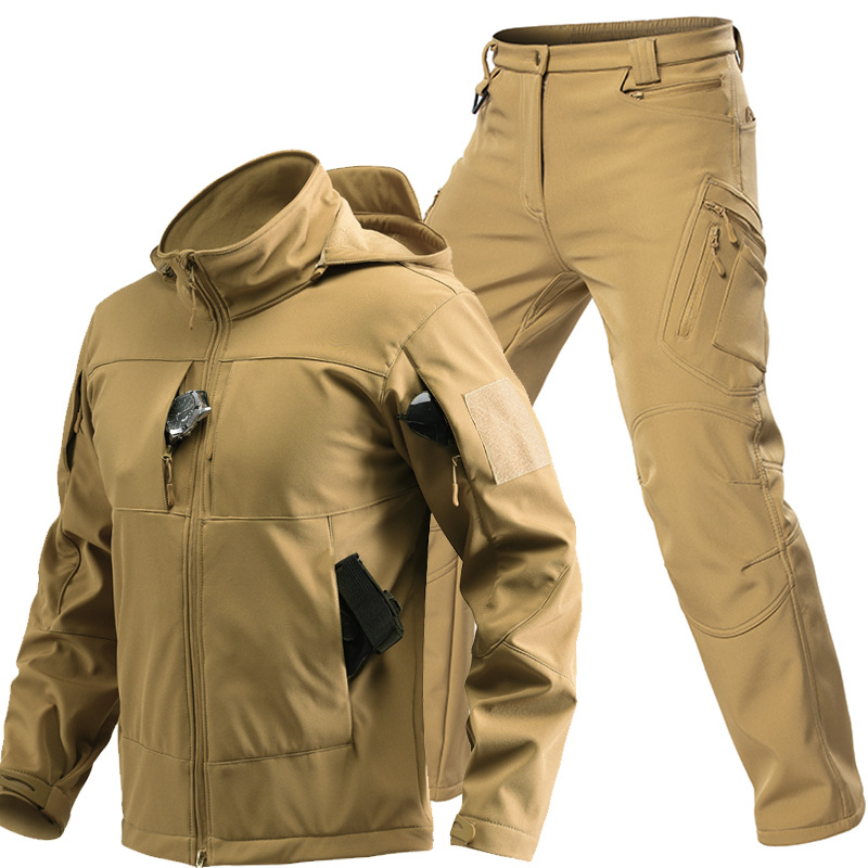 남성용 야외 전술 소프트쉘 슈트 후드 풀 지퍼 재킷 카 - Hunting & Outdoor Supplies Carterton 리뷰 및 가격