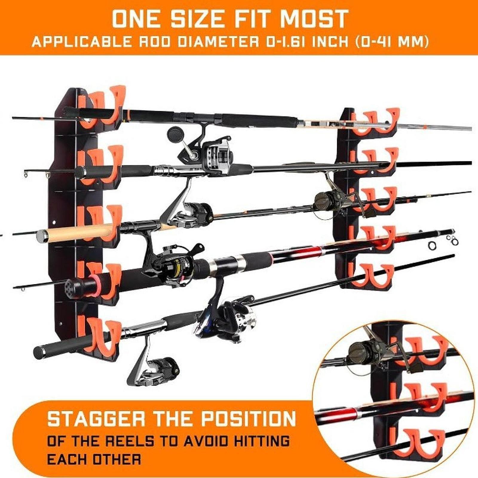 차고 낚싯대 홀더 벽걸이형 PP TPU 방수 낚싯대 정 - Outdoor Hunting Gear Store 리뷰 및 가격