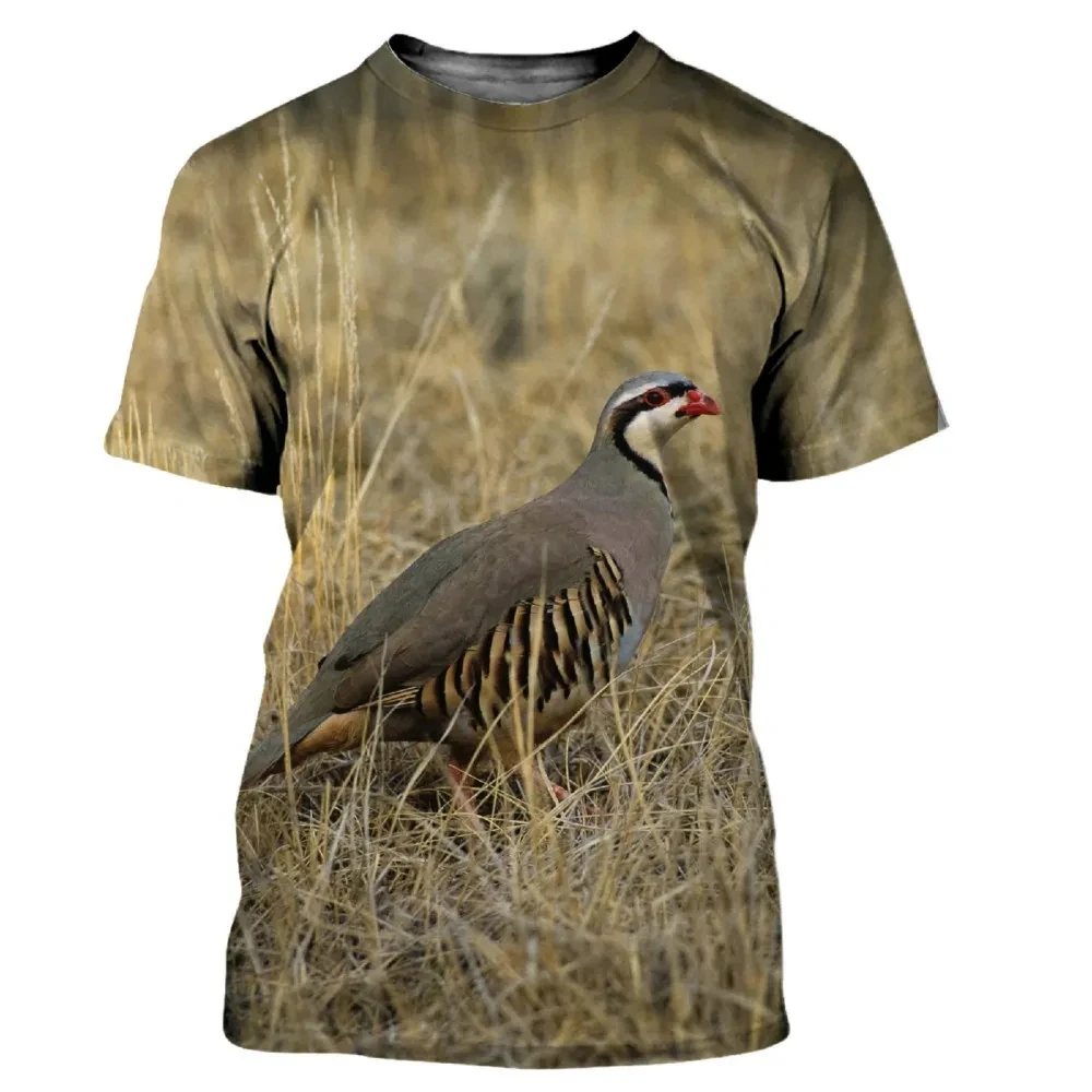 새로운 여름 위장 사냥 동물 메추라기 패턴 프린트 남성 - Hunting Quail 리뷰 및 가격