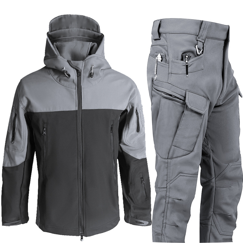 남성용 3-in-1 샤크스킨 소프트쉘 자켓 팬츠 세트  - Outdoor Hunting Fleece 리뷰 및 가격
