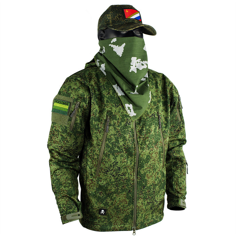 QX EMR 디지털 플로라 카모 전술 소프트쉘 자켓 팬 - Outdoor Hunting Fleece 리뷰 및 가격