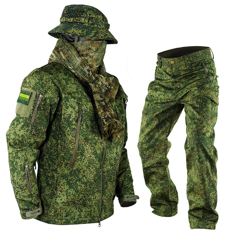 QX EMR 디지털 플로라 카모 전술 소프트쉘 자켓 팬 - Outdoor Hunting Fleece 리뷰 및 가격