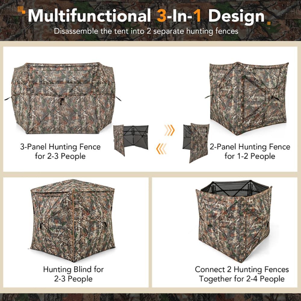 5-in-1 분리형 사냥용 은신처, 2~3인용, 천창  - Hunting & Outdoor Supplies Carterton 리뷰 및 가격
