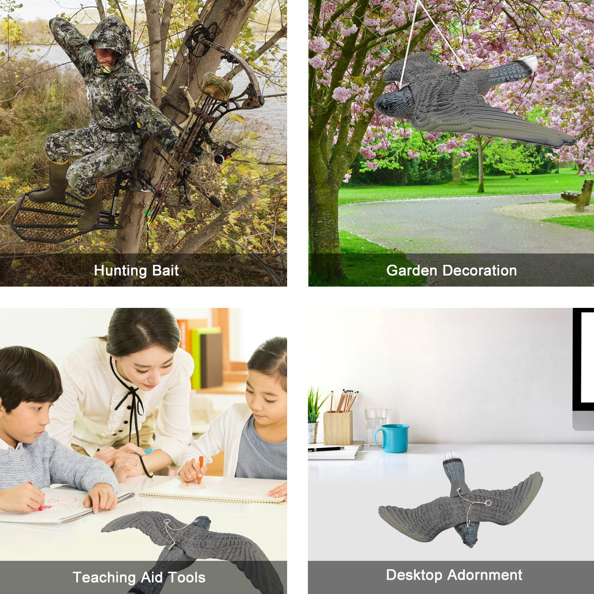 정원 농장 장식을위한 1Pcs 실물 같은 플라스틱 새  - Hunting Outdoor Decor 리뷰 및 가격