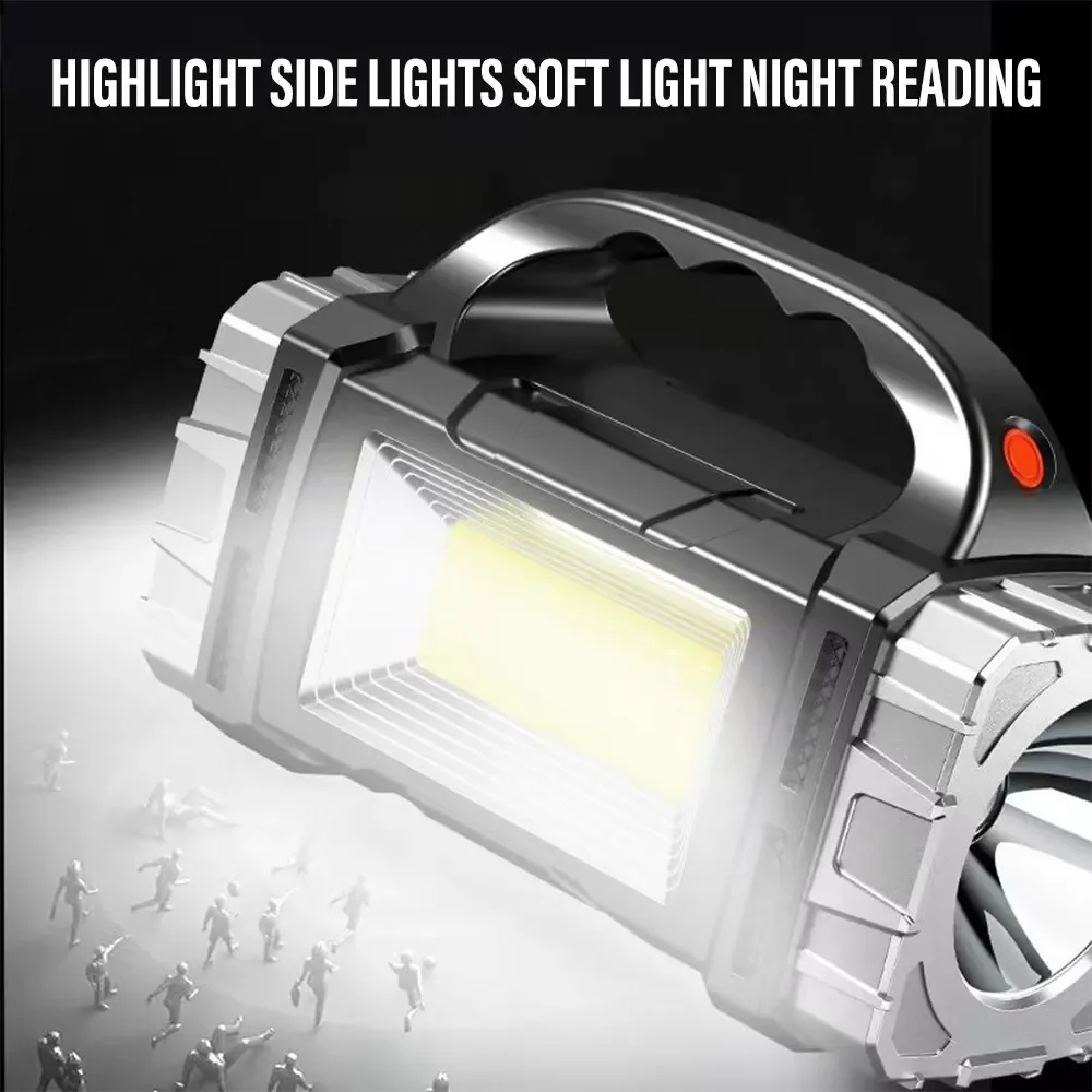 새로운 업그레이드 충전식 고출력 태양광 LED 손전등, - Hunting Outdoor 리뷰 및 가격