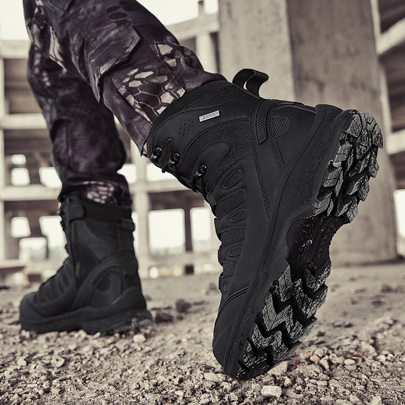새로운 남성 전술 부츠 군사 브랜드 사냥 하이킹 신발  - Hunting Outdoor Boots 리뷰 및 가격
