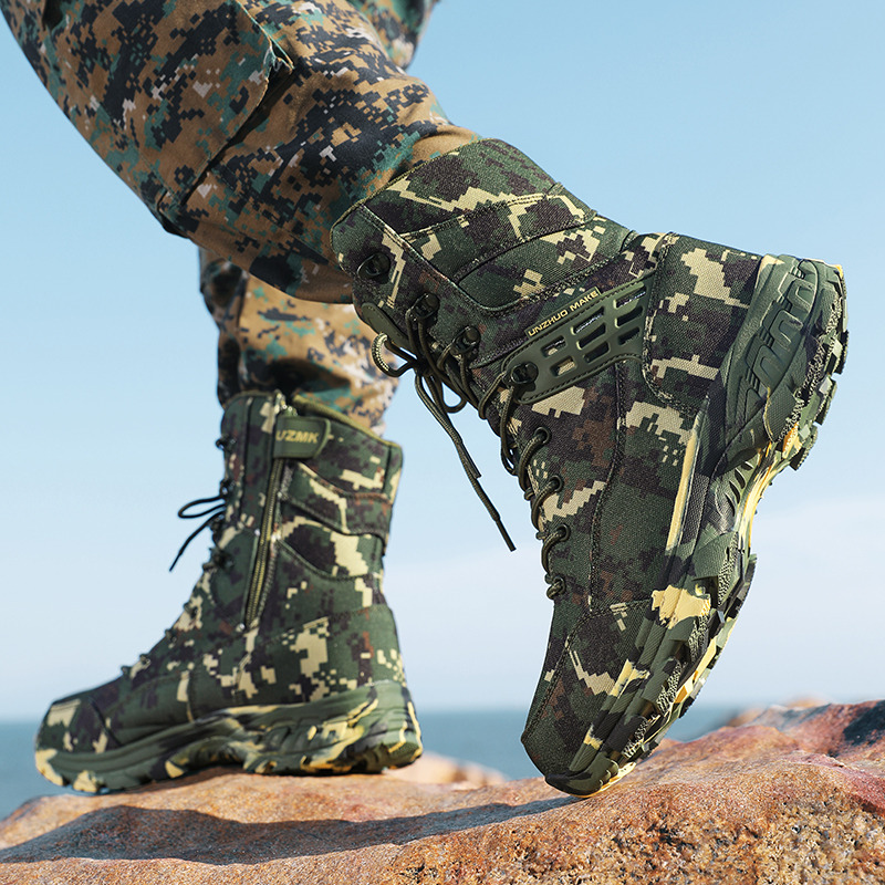 고품질 남성용 야외 부츠 위장 사냥 남자 트레킹 부츠  - Hunting Outdoor Boots 리뷰 및 가격