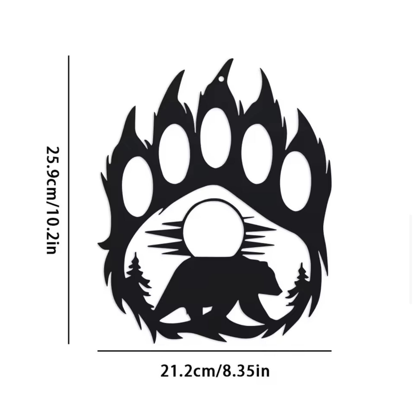 소박한 금속 곰 발바닥 벽 장식, 실내/실외 장식, 거 - Hunting Outdoor Decor 리뷰 및 가격
