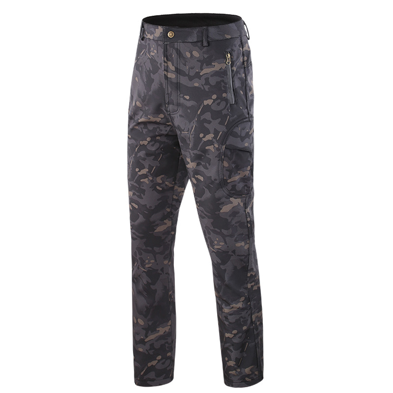 가을 겨울 소프트 쉘 양털 사냥 바지, 위장 전술 야외 - Outdoor Hunting Fleece 리뷰 및 가격