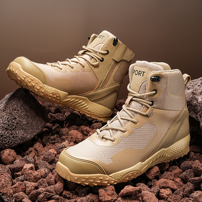 남성용 새로운 전술 부츠 야외 훈련 안전 작업 미끄럼  - Hunting Outdoor Boots 리뷰 및 가격