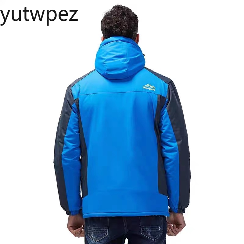 겨울 자켓 남성용 두꺼운 따뜻한 방수 후드 파카 코트  - Outdoor Hunting Fleece 리뷰 및 가격