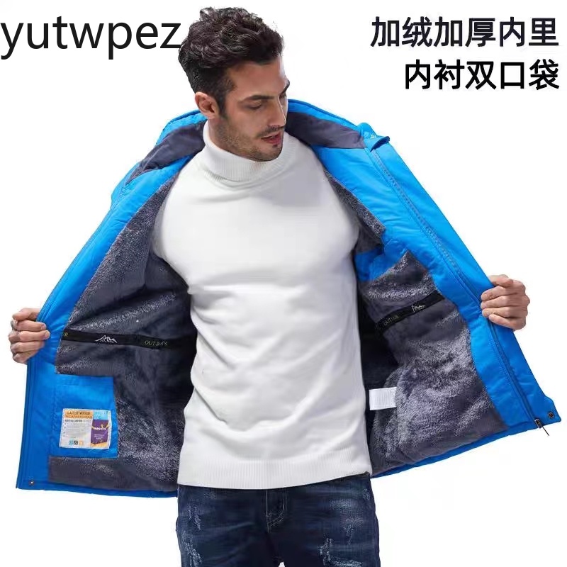 겨울 자켓 남성용 두꺼운 따뜻한 방수 후드 파카 코트  - Outdoor Hunting Fleece 리뷰 및 가격